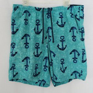 LL BEAN Anchor Print Swim Trunks
